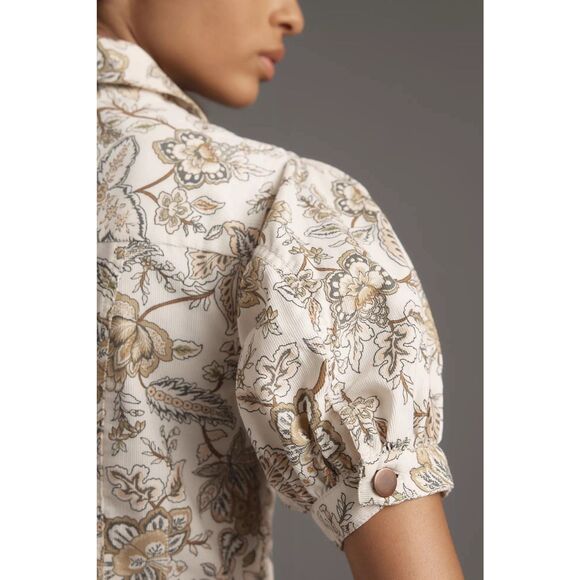 New Anthropologie Pilcro Short-Sleeve Denim Midi Shirt Dress Sz Us14 - Picture 4 of 9